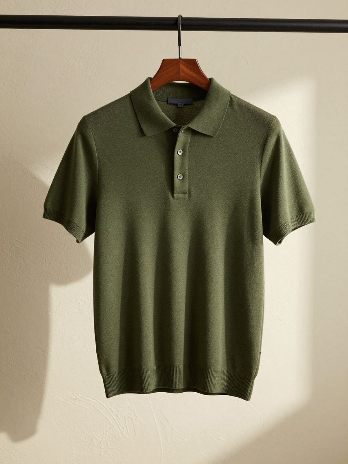 The Knit Polo — Olive