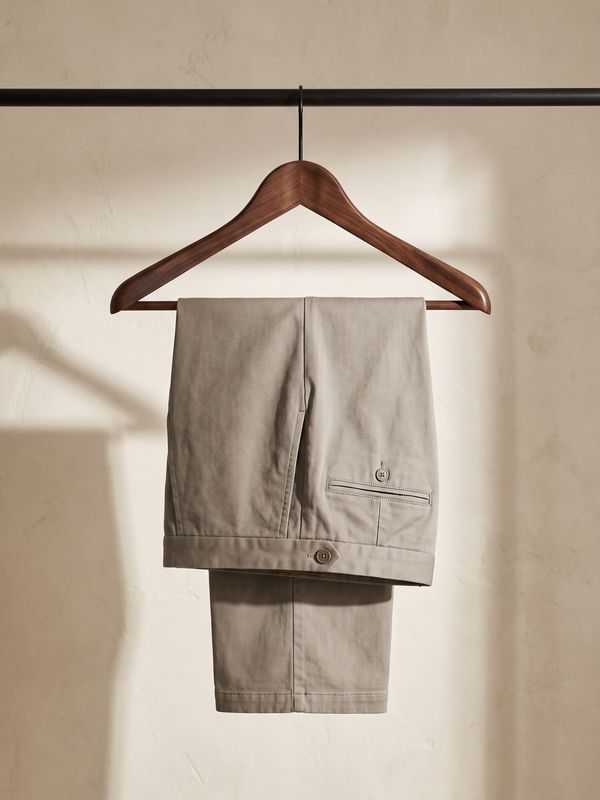 The Straight-Leg Trouser — Stone